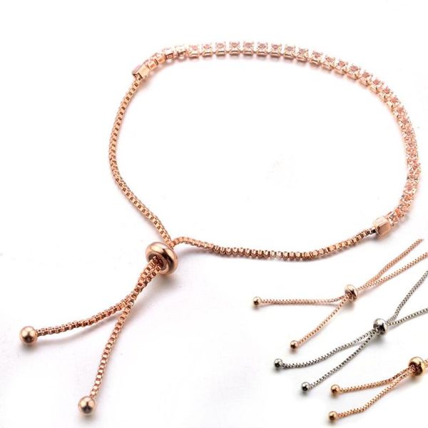 pink/gold/silver color crystal adjustable link chain drawstring bracelet jewelry gift for women girl birthday link,, Black
pink/gold/silver color crystal adjustable link chain drawstring bracelet jewelry gift for women girl birthday link,, Black