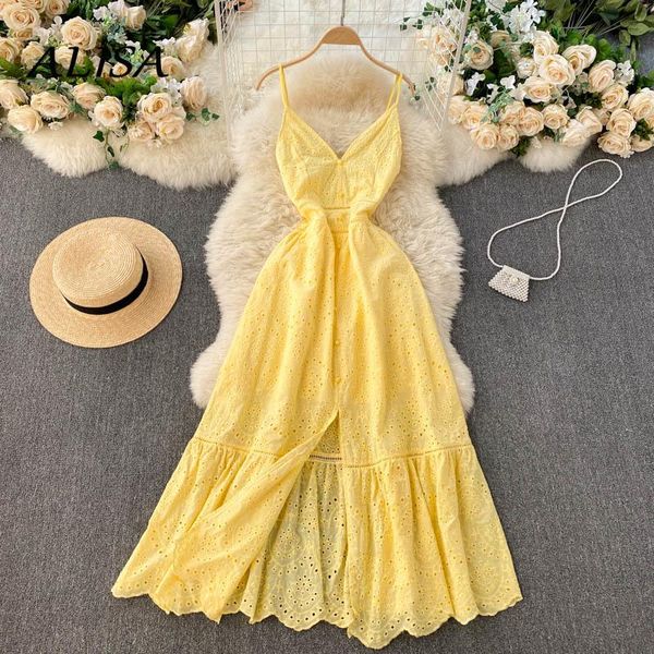 casual dresses bohemian dress women deep v-neck split ruffled midi summer slim hollow out elegant beach trumpet robe, Black;gray
casual dresses bohemian dress women deep v-neck split ruffled midi summer slim hollow out elegant beach trumpet robe, Black;gray