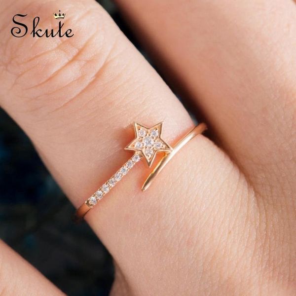 cluster rings skute fashion micro inlay zircon meteor for women rose gold star shining crystal finger ring party jewelry birthday gifts, Golden;silver
cluster rings skute fashion micro inlay zircon meteor for women rose gold star shining crystal finger ring party jewelry birthday gifts, Golden;silver