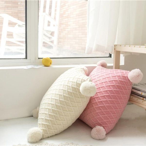 pillow case fashion solid color cushion cover soft with plush ball throw decorative sofa bed home waist
pillow case fashion solid color cushion cover soft with plush ball throw decorative sofa bed home waist