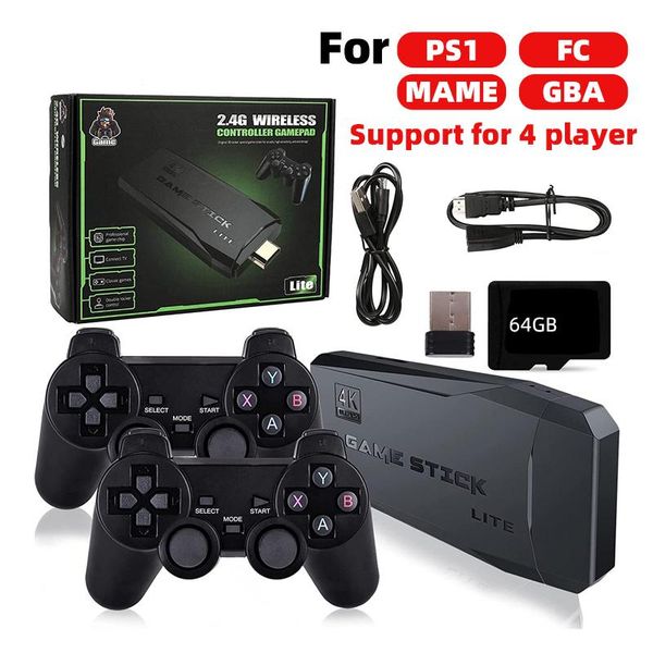 portable game players 4k hd video console 2.4g double wireless controller for ps1/fc/retro tv dendy 10000 games stick
portable game players 4k hd video console 2.4g double wireless controller for ps1/fc/retro tv dendy 10000 games stick