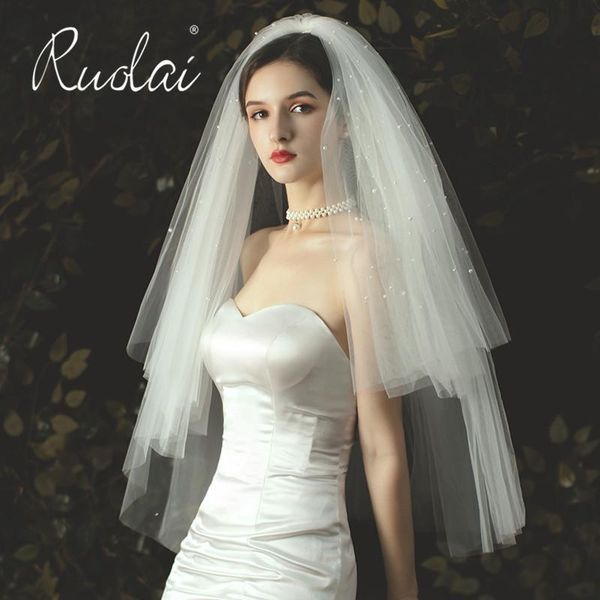 bridal veils veil with comb two layers beaded wedding tulle accessories velo de novia largo, Black
bridal veils veil with comb two layers beaded wedding tulle accessories velo de novia largo, Black