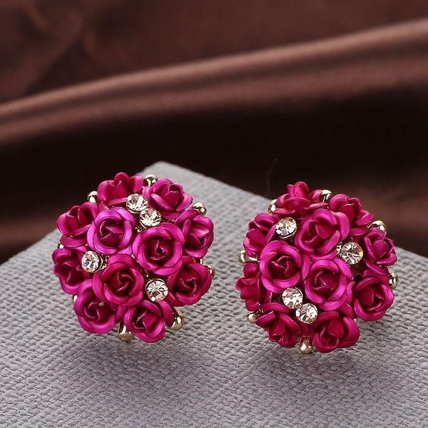 stud fashion blue black round bouquet crystal rose gold wedding flower rhinestone earrings for women jewelry earring set, Golden;silver
stud fashion blue black round bouquet crystal rose gold wedding flower rhinestone earrings for women jewelry earring set, Golden;silver