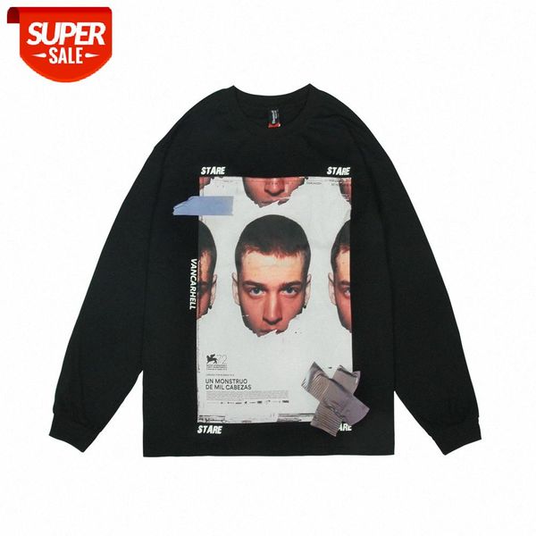 merry character pattern printing long-sleeved t-shirt men's street loose round neck shirt compassionate #kz8v, White;black
merry character pattern printing long-sleeved t-shirt men's street loose round neck shirt compassionate #kz8v, White;black