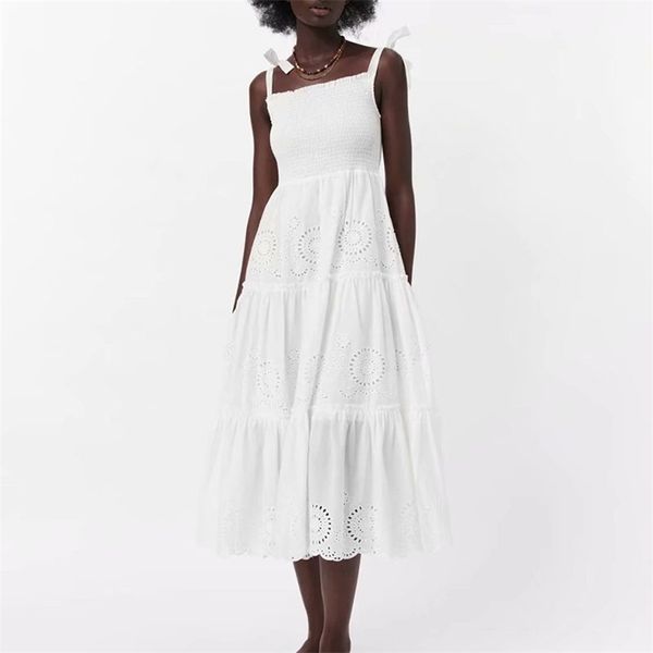 women summer white elegant dress za sleeveless fit and flare elastic bust embroidery female casual party dresses vestidos 210513, Black;gray
women summer white elegant dress za sleeveless fit and flare elastic bust embroidery female casual party dresses vestidos 210513, Black;gray