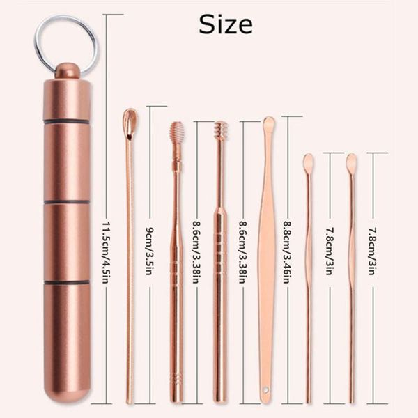 nail art kits 6pcs/set ear wax pickers stainless steel earpick remover curette pick cleaner spoon care clean tool
nail art kits 6pcs/set ear wax pickers stainless steel earpick remover curette pick cleaner spoon care clean tool