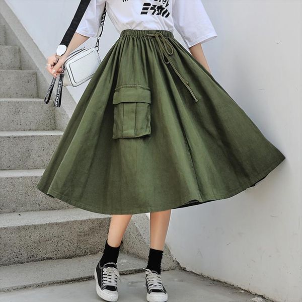 japanese mori girl long women skirts high waist army green umbrella pocket female cotton saia plus size m 3xl a, Black
japanese mori girl long women skirts high waist army green umbrella pocket female cotton saia plus size m 3xl a, Black