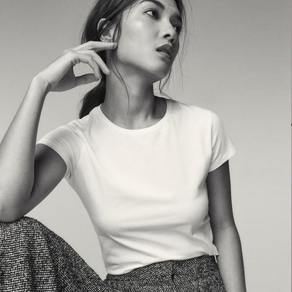 women's t-shirt mrmt 2021 brand summer round-collar cotton short sleeves for female solid color casual tshirt, White
women's t-shirt mrmt 2021 brand summer round-collar cotton short sleeves for female solid color casual tshirt, White