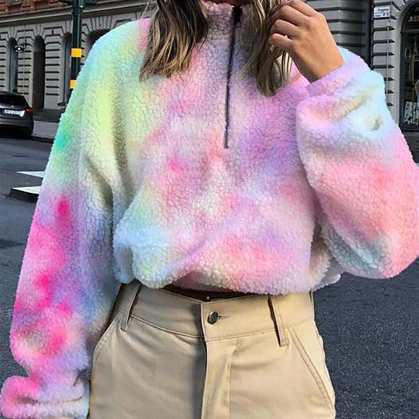 women's hoodies & sweatshirts women autumn winter tunic fashion casual pullover tie dye print half placket fluffy sweatshirt long sleev, Black
women's hoodies & sweatshirts women autumn winter tunic fashion casual pullover tie dye print half placket fluffy sweatshirt long sleev, Black