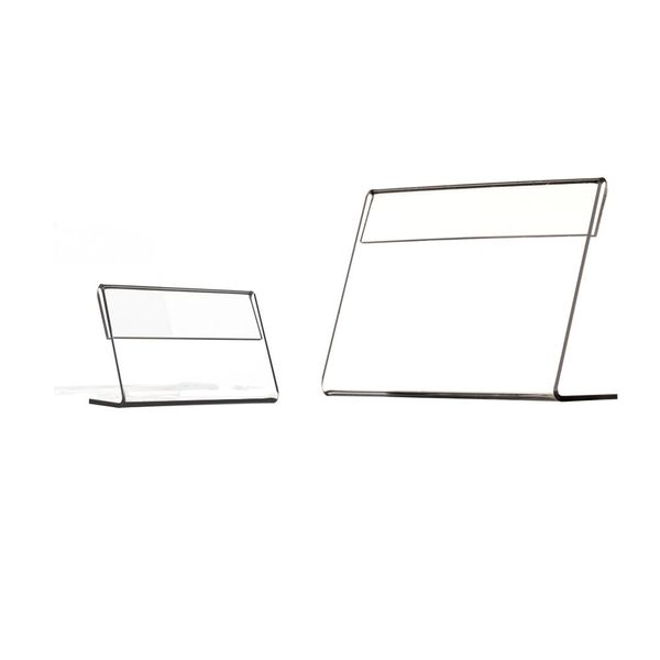 advertising display plastic sign paper label card price tag holder stand l shaped ps clear horizontal table middle type t1mm 100pcs
advertising display plastic sign paper label card price tag holder stand l shaped ps clear horizontal table middle type t1mm 100pcs