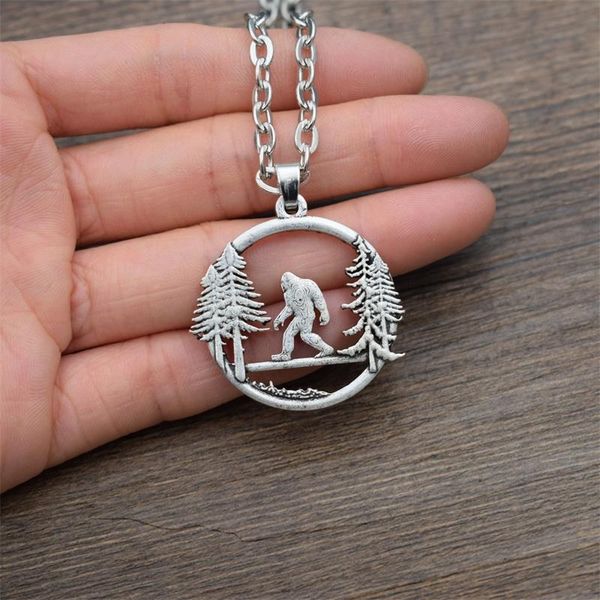 12pcs bigfoot necklace in the pine tree mountain outdoor adventure jewelry chains, Silver
12pcs bigfoot necklace in the pine tree mountain outdoor adventure jewelry chains, Silver
