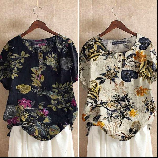 tunic cotton chemise summer women blouses floral printed short sleeve holiday causal loose shirt plus size 5xl, White
tunic cotton chemise summer women blouses floral printed short sleeve holiday causal loose shirt plus size 5xl, White