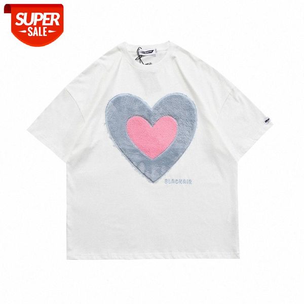 gradient love embroidery short-sleeved t-shirt men's ins lazy street summer loose round neck five-point sleeves #z77g, White;black
gradient love embroidery short-sleeved t-shirt men's ins lazy street summer loose round neck five-point sleeves #z77g, White;black