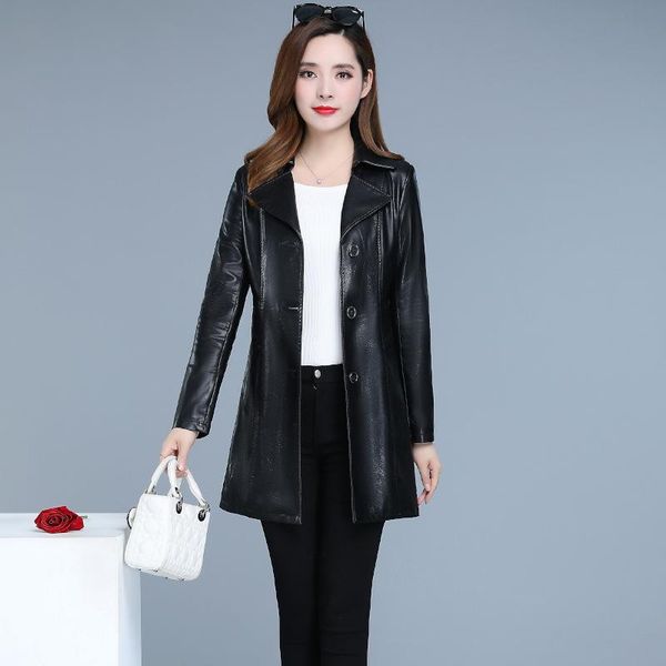 women's leather & faux 2021 women pu jacket spring autumn winter female slim turn collar coat black red
women's leather & faux 2021 women pu jacket spring autumn winter female slim turn collar coat black red