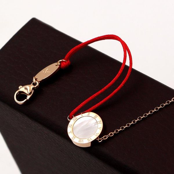 link, chain stainless steel chinese red rope bracelets for women party gift fashion black white shells jewelry wholesale e204
link, chain stainless steel chinese red rope bracelets for women party gift fashion black white shells jewelry wholesale e204