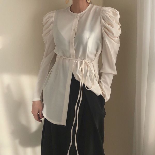 blouses vintage sleeve blouses women loose drawstring ruched button o-neck slightly transparent ladies casual blusas 5tkn kjaq, White
blouses vintage sleeve blouses women loose drawstring ruched button o-neck slightly transparent ladies casual blusas 5tkn kjaq, White