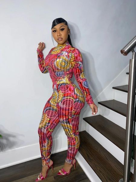 women fashion club party style jumpsuits long sleeve printed high collar 2 color pants women's & rompers, Black;white
women fashion club party style jumpsuits long sleeve printed high collar 2 color pants women's & rompers, Black;white