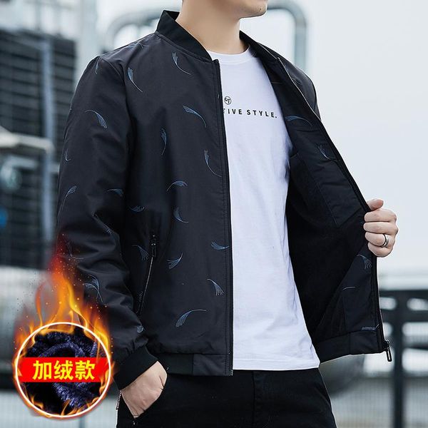 jacket men's spring and autumn winter 2021 korean trend versatile plus plush thick baseball clothes jackets, Black;brown
jacket men's spring and autumn winter 2021 korean trend versatile plus plush thick baseball clothes jackets, Black;brown