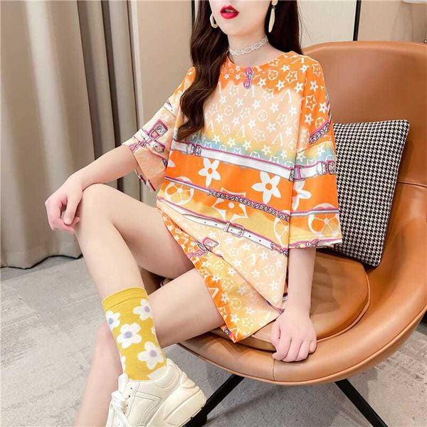 women's t-shirt 2021summer korean large size printed letters in the long short-sleeved cotton female wild, White
women's t-shirt 2021summer korean large size printed letters in the long short-sleeved cotton female wild, White