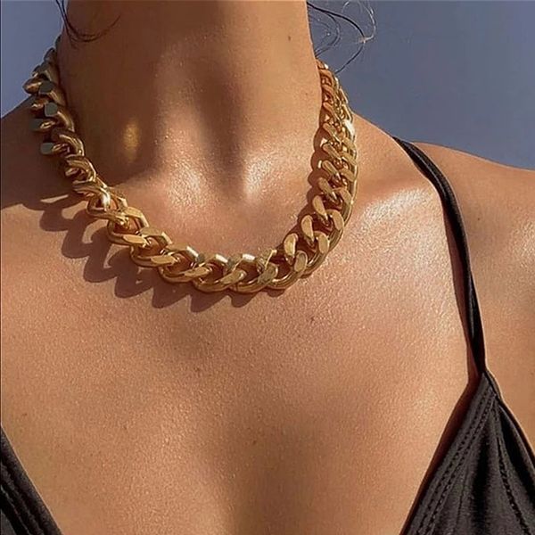 yo fashion gold color punk vintage thick chain statement necklaces & pendants women jewelry wholesale, Silver
yo fashion gold color punk vintage thick chain statement necklaces & pendants women jewelry wholesale, Silver