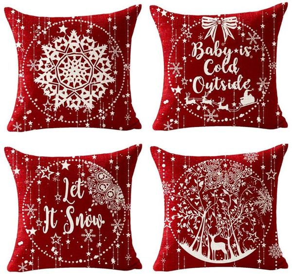 pillow case merry snowflakes happy winter various red cotton linen throw personalized cover home decorative square 18 inches
pillow case merry snowflakes happy winter various red cotton linen throw personalized cover home decorative square 18 inches