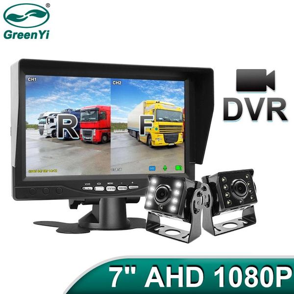 car video greenyi 1920*1080 recording dvr 2 truck backup camera ahd night vision with 7" vehicle rear view monitor support sd card
car video greenyi 1920*1080 recording dvr 2 truck backup camera ahd night vision with 7" vehicle rear view monitor support sd card