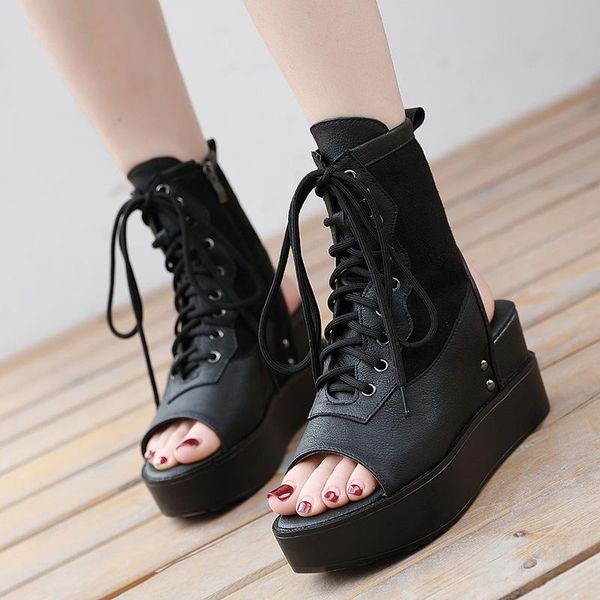 slippers spring and summer strappy high-heeled fish mouth sandals 8cm platform women's waterproof platfor oyu8, Black
slippers spring and summer strappy high-heeled fish mouth sandals 8cm platform women's waterproof platfor oyu8, Black
