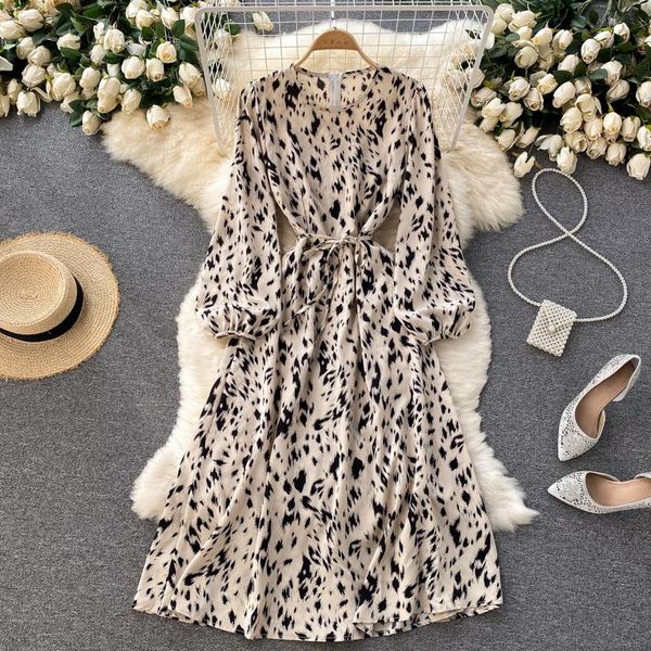 casual dresses fashion a-line dress summer style puff sleeve slim midi retro leopard holiday for womens vestidos high street, Black;gray
casual dresses fashion a-line dress summer style puff sleeve slim midi retro leopard holiday for womens vestidos high street, Black;gray