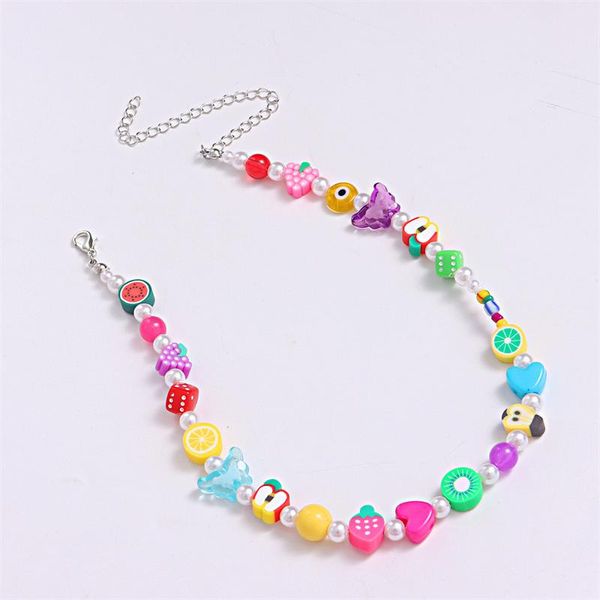chains fashion acrylic butterfly geometric temperament pearl necklace women's resin soft pottery fruit rice bead, Silver
chains fashion acrylic butterfly geometric temperament pearl necklace women's resin soft pottery fruit rice bead, Silver
