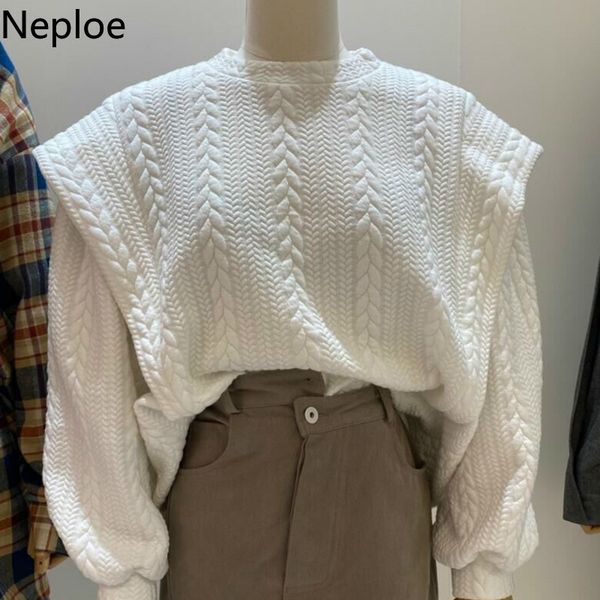 neploe fashion sweatshirt women loose o-neck lantern sleeve white hoodies streetwear female coat fall clothes 4g029 210422, Black
neploe fashion sweatshirt women loose o-neck lantern sleeve white hoodies streetwear female coat fall clothes 4g029 210422, Black