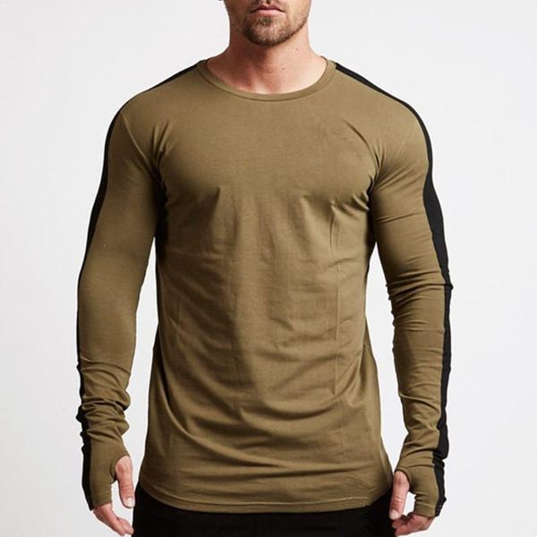 men's t-shirts casual long sleeve t-shirt men fitness cotton t shirt male gym workout skinny tee army green running sport clothing, White;black
men's t-shirts casual long sleeve t-shirt men fitness cotton t shirt male gym workout skinny tee army green running sport clothing, White;black
