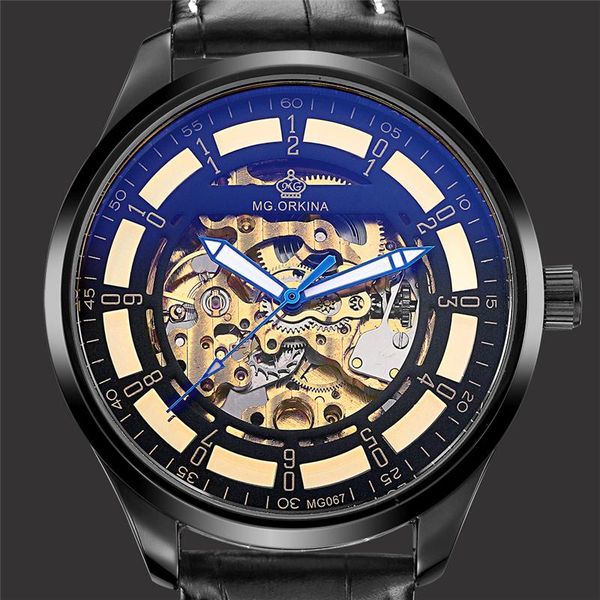 wristwatches mg.orkina mg067 men's watches large dial skeleton mechanical man leather strap automatic male clock, Slivery;brown
wristwatches mg.orkina mg067 men's watches large dial skeleton mechanical man leather strap automatic male clock, Slivery;brown