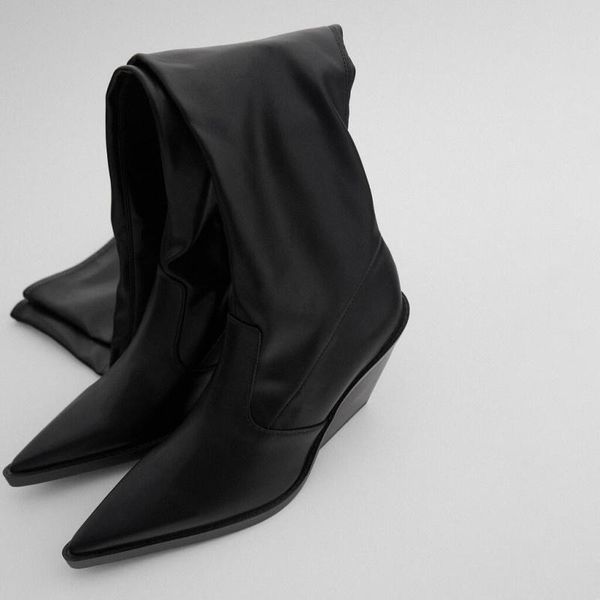 boots women's rubber thigh high heels sock shoes zipper rain over-the-knee stockings stiletto pointy ladies cowbo, Black
boots women's rubber thigh high heels sock shoes zipper rain over-the-knee stockings stiletto pointy ladies cowbo, Black