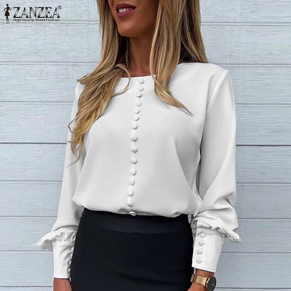 women's blouses & shirts elegant women blouse 2022 autumn office lady skinny casual solid puff sleeve o-neck blusa femme oversiz, White
women's blouses & shirts elegant women blouse 2022 autumn office lady skinny casual solid puff sleeve o-neck blusa femme oversiz, White