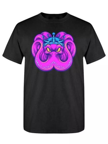 king kraken mascot tee men's -image by shutterstock, White;black 
king kraken mascot tee men's -image by shutterstock, White;black