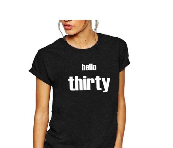 women's t-shirt hello thirty birthday party women t shirt in 1990 fashion letter casual short sleeve tees cotton o neck female tshi, White
women's t-shirt hello thirty birthday party women t shirt in 1990 fashion letter casual short sleeve tees cotton o neck female tshi, White