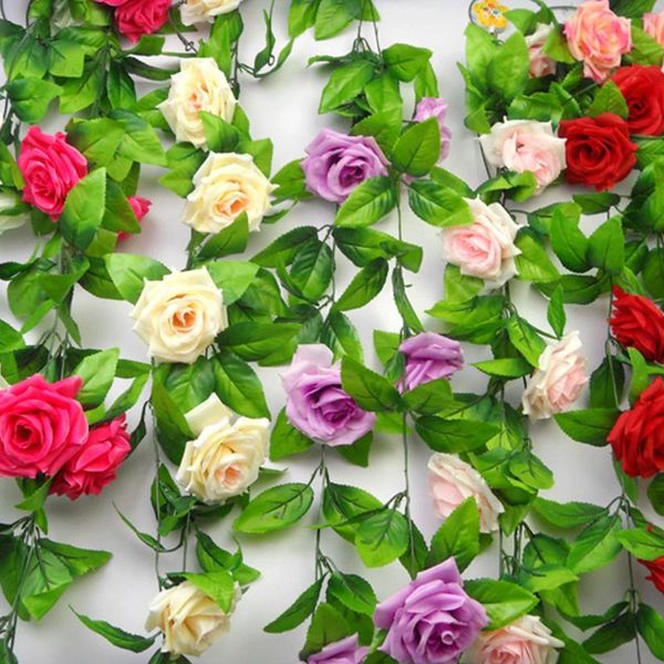 decorative flowers & wreaths 1x8 ft artificial silk rose flower for home party decorations plants ivy vine leaf garland wedding garlands#h
decorative flowers & wreaths 1x8 ft artificial silk rose flower for home party decorations plants ivy vine leaf garland wedding garlands#h