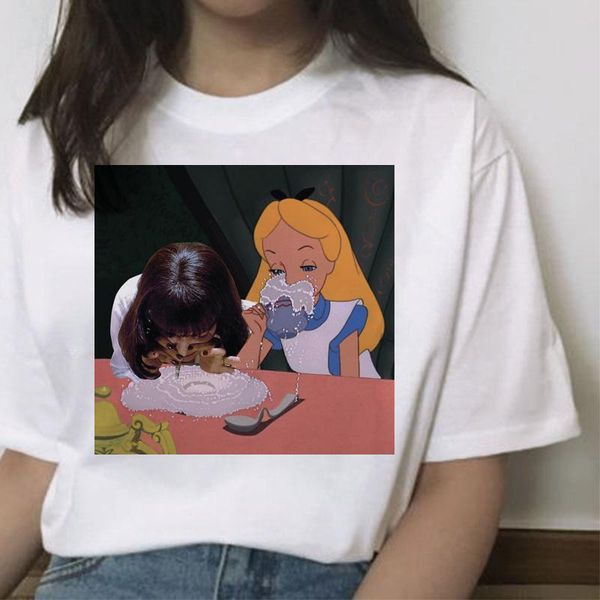 women's t-shirt 2021 harajuku funny kawaii short sleeve clothes tshirt streetwear, White
women's t-shirt 2021 harajuku funny kawaii short sleeve clothes tshirt streetwear, White
