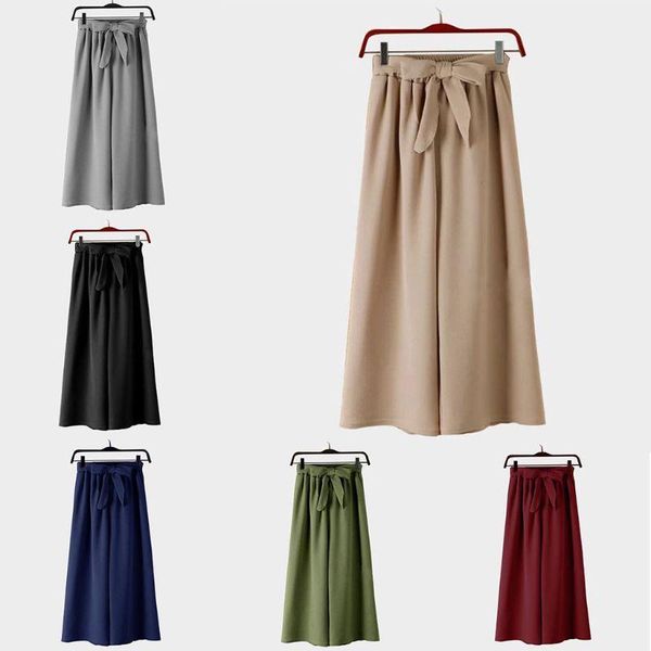 women's pants & capris women casual wide leg elastic high waist solid baggy ankle length loose flowy beach straight trousers with belt, Black;white
women's pants & capris women casual wide leg elastic high waist solid baggy ankle length loose flowy beach straight trousers with belt, Black;white