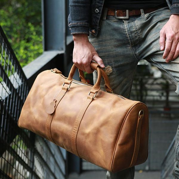 duffel bags mens genuine leather travel bag durable crazy horse real shoulder weekender
duffel bags mens genuine leather travel bag durable crazy horse real shoulder weekender