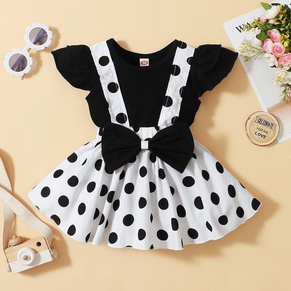 clothing sets baby girls ruffles sleeveless t-shirt + girl bowknot dot red suspender skirt outfit summer toddler 2pcs set, White
clothing sets baby girls ruffles sleeveless t-shirt + girl bowknot dot red suspender skirt outfit summer toddler 2pcs set, White