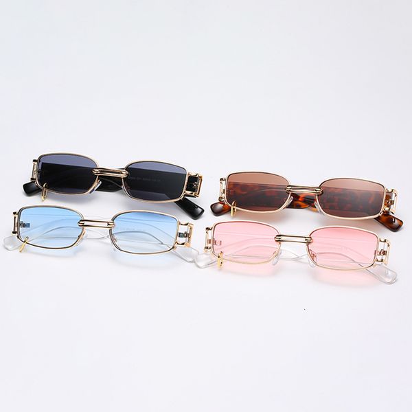 sunglasses 2021 fashion small rectangle punk women brand designer vintage metal ring decoration men sun glasses shades uv400, White;black
sunglasses 2021 fashion small rectangle punk women brand designer vintage metal ring decoration men sun glasses shades uv400, White;black