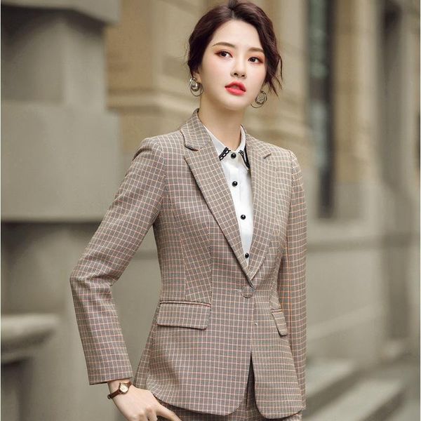 women's suits & blazers jacket women fashion single button slim plaid coat ol styles fall winter for ladies offer work blazer outwear, White;black
women's suits & blazers jacket women fashion single button slim plaid coat ol styles fall winter for ladies offer work blazer outwear, White;black