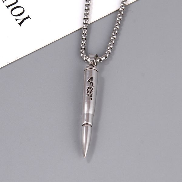 design jewelry personality fashion men hip hop bullet necklace damascus pendant sweater chain women decorative bullet pendant fashion, Silver
design jewelry personality fashion men hip hop bullet necklace damascus pendant sweater chain women decorative bullet pendant fashion, Silver