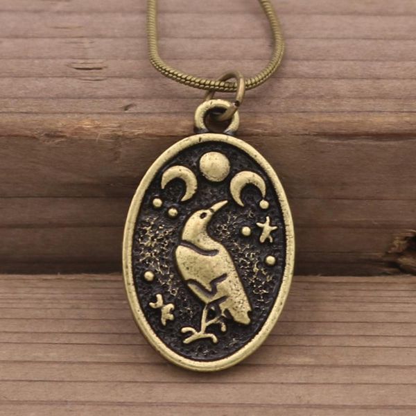 pendant necklaces odin raven triple moon goddess viking necklace wicca pagan talisman amulet witchcraft jewelry valentines day gift, Silver
pendant necklaces odin raven triple moon goddess viking necklace wicca pagan talisman amulet witchcraft jewelry valentines day gift, Silver