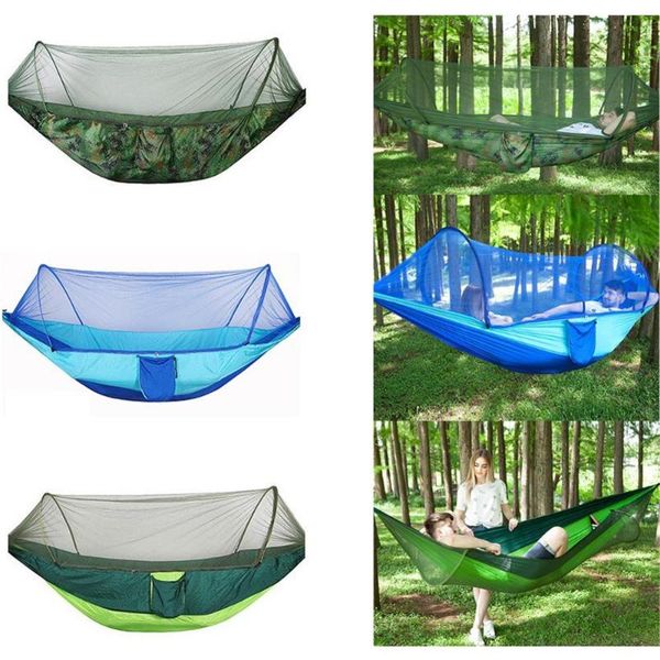 outdoor games & activities portable camping hammock mosquito net parachute night camp hanging bed high strength sleeping swing 290x140cm
outdoor games & activities portable camping hammock mosquito net parachute night camp hanging bed high strength sleeping swing 290x140cm