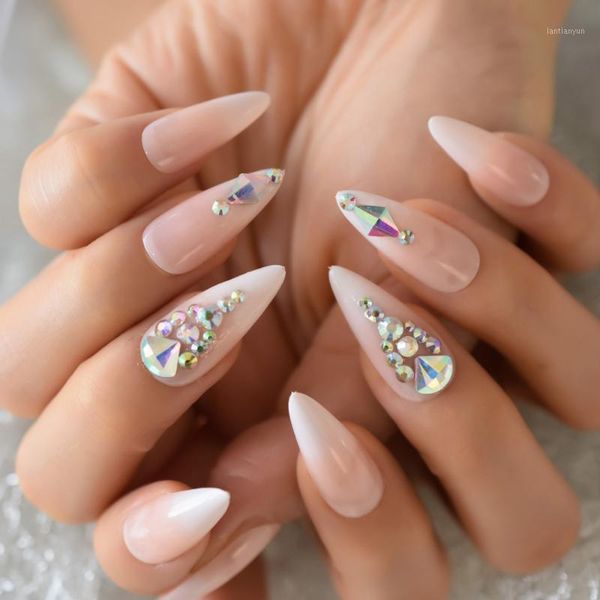 ombre stiletto nails pink white gradient fake luxury 3d diamond rhinestone inlaid steeple long false nail1, Red;gold
ombre stiletto nails pink white gradient fake luxury 3d diamond rhinestone inlaid steeple long false nail1, Red;gold