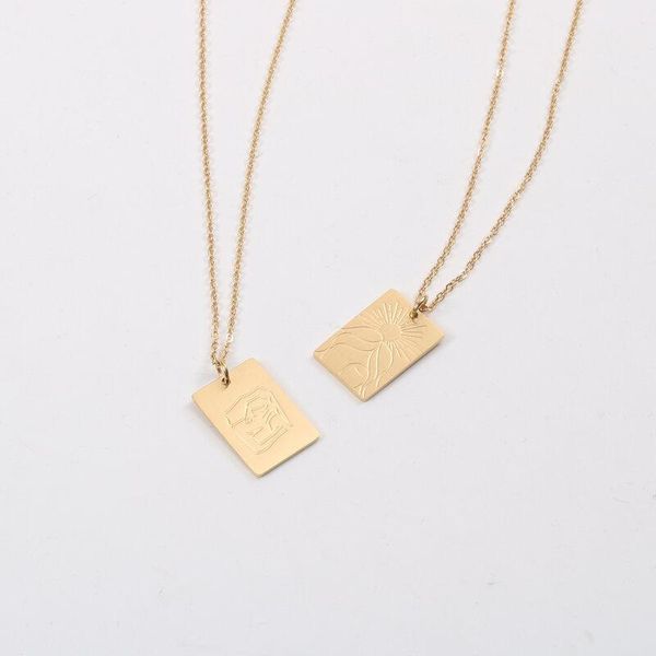 pendant necklaces stainless steel irregular artistic necklace electroplating gold gifts for women's bohemian luxury statement chain the, Silver
pendant necklaces stainless steel irregular artistic necklace electroplating gold gifts for women's bohemian luxury statement chain the, Silver