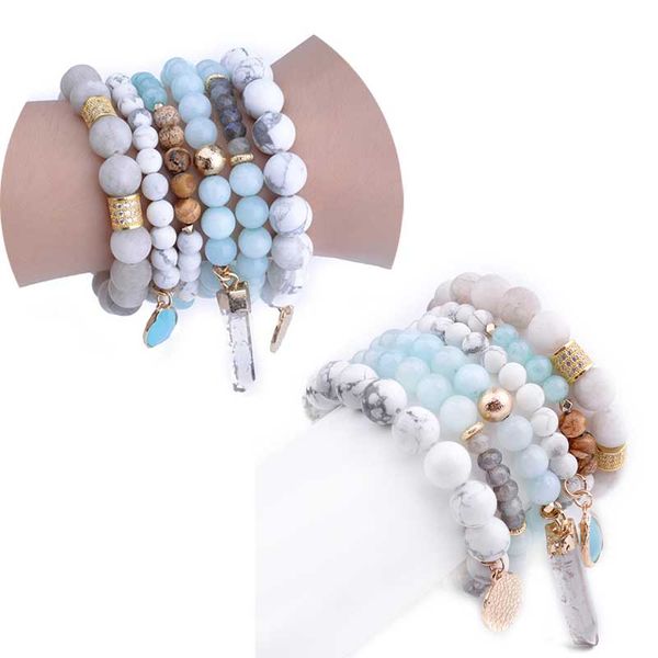 kimter natural crystal bead bracelet jewelry set agate white pine stone stretch bracelets bangle accessories for women x4a, Golden;silver
kimter natural crystal bead bracelet jewelry set agate white pine stone stretch bracelets bangle accessories for women x4a, Golden;silver