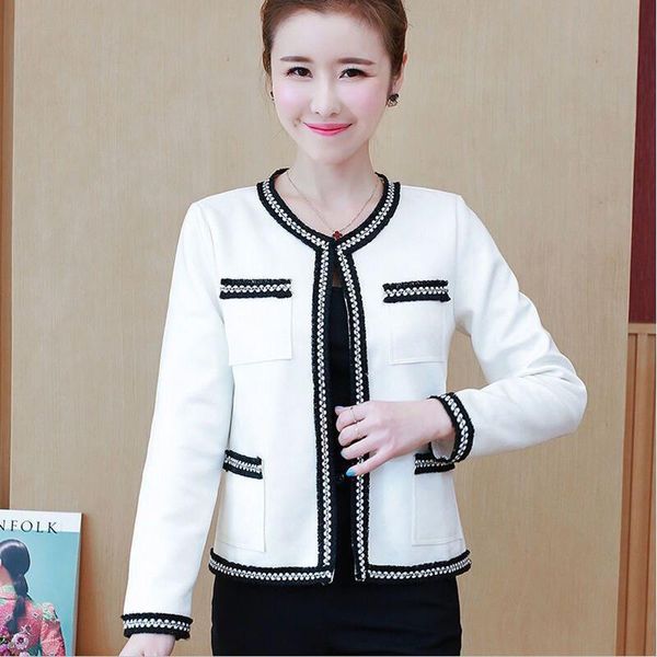 women's jackets large size coat women small suit 2021 spring cardigan jacket suits short slim coats womens black white, Black;brown
women's jackets large size coat women small suit 2021 spring cardigan jacket suits short slim coats womens black white, Black;brown
